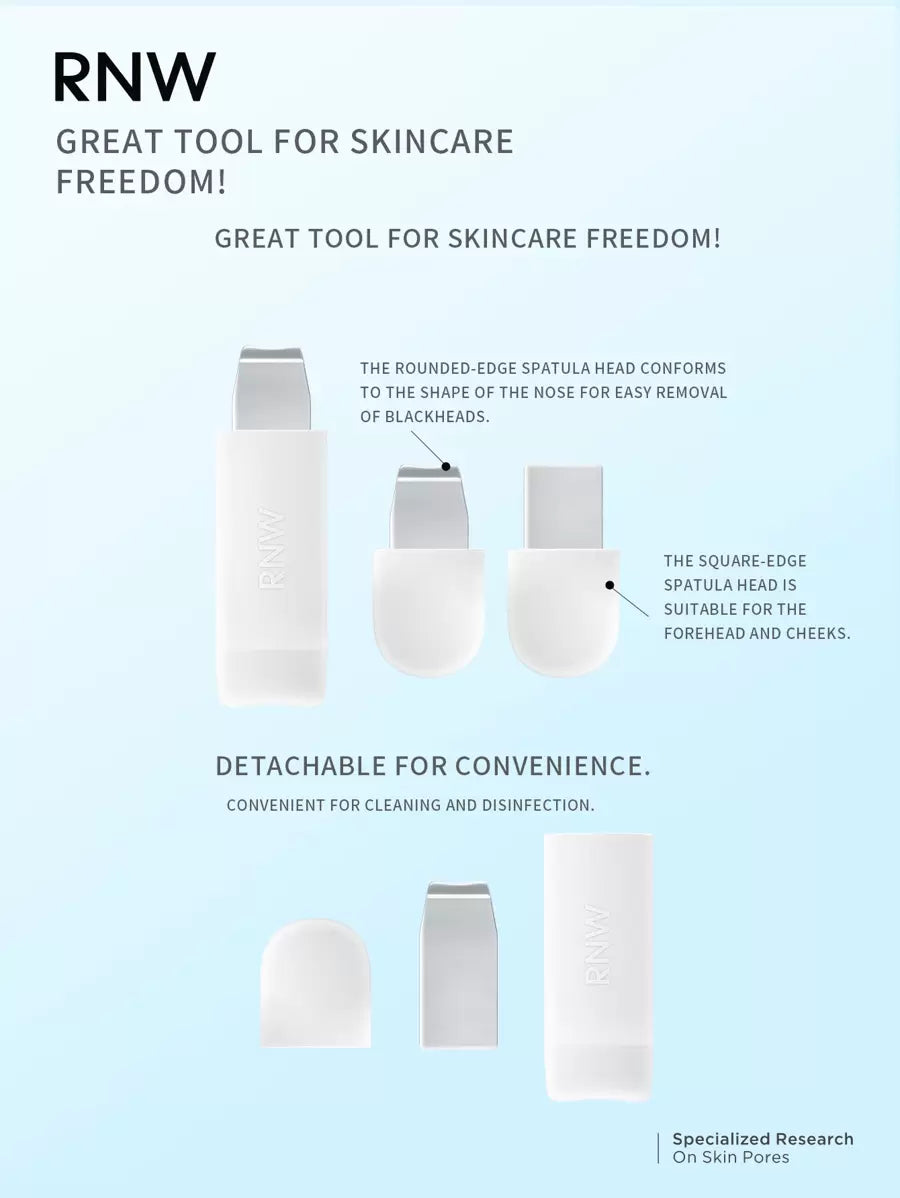 RNW Blackhead Removal Tool, Pore Cleanser, Facial Cleaning Scraper, Deep Facial Cleansing Skincare Tool, Suitable For Men And Women, Brand Beauty Cosmetics