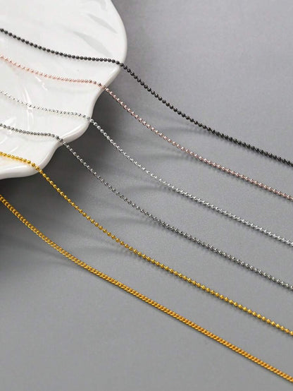 12 Grids Boxed Alloy Chain Nail Art Charms Golden Silvery Black Mixed Color Y2K Gothic Nail Chain Beads Punk & Luxury Style Decorative Chains For DIY Manicure & Nail Salon Use
