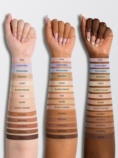 SHEGLAM Hideaway Full-Coverage Concealer-Nude Color Corrector Brightener And Highlighter Brand Beauty Cosmetic Makeup For Women And Girls