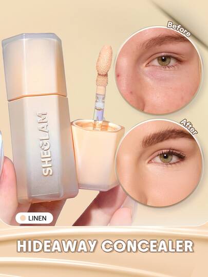 SHEGLAM Hideaway Full-Coverage Concealer-Nude Color Corrector Brightener And Highlighter Brand Beauty Cosmetic Makeup For Women And Girls