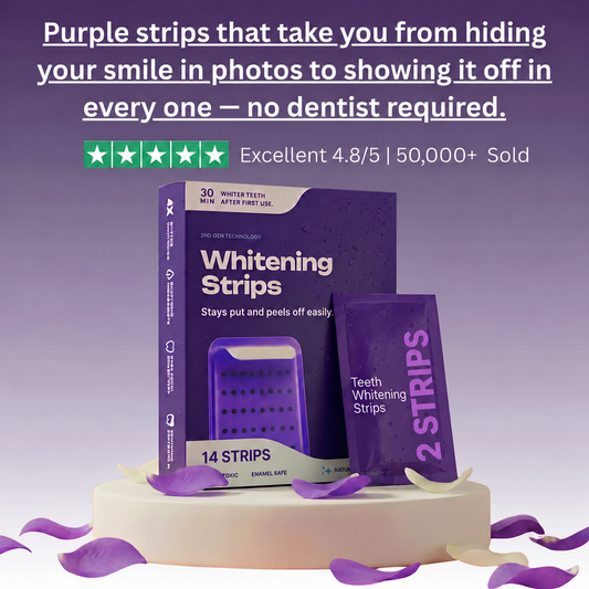 MORVAIL Purple Teeth Whitening Strips