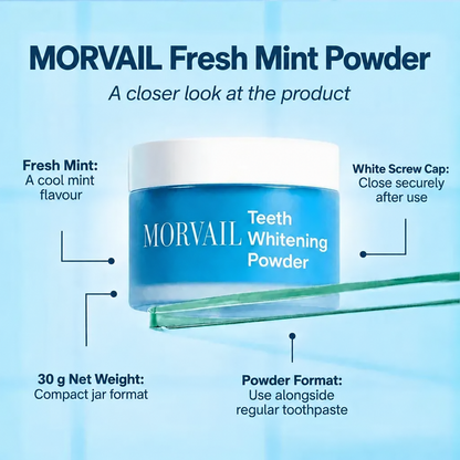 MORVAIL Fresh Mint Teeth Whitening Powder — image 3