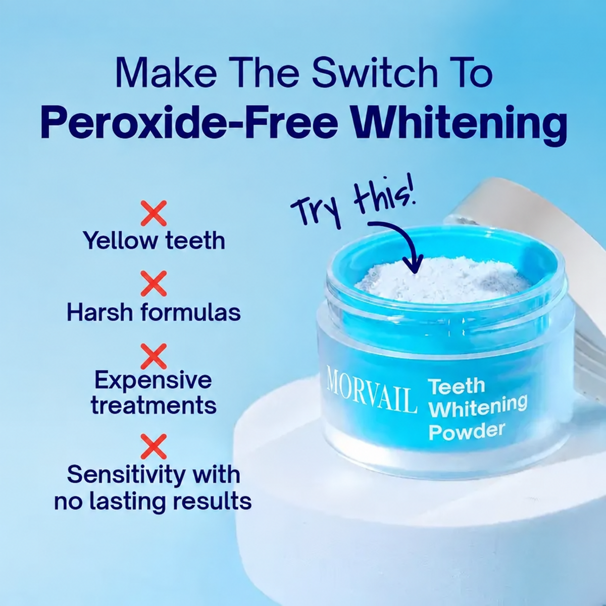 MORVAIL Fresh Mint Teeth Whitening Powder — image 4